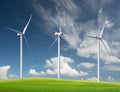 Wind power station Royalty Free Stock Photo