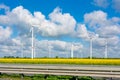 Wind power stations in Germany Royalty Free Stock Photo