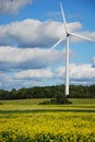 Wind power turbine Royalty Free Stock Photo