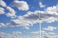 Wind power turbine and blue sky