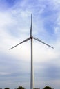 Wind power turbine generating clean renewable energy Royalty Free Stock Photo