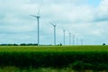 Wind power with wind turbans.