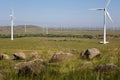 Wind power windmill landscape in Zhangbei Grassland, China