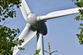 Wind Powered Turbine Generator Royalty Free Stock Photo