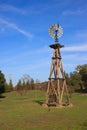 Wind powered water pump Royalty Free Stock Photo