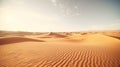 The wind raises the dust in Wadi Rum, Sahara or Arabian desert. Generative AI