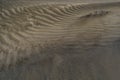 Wind Rippled Sand Surface With Soft Shadows and Texture Royalty Free Stock Photo