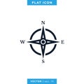 Wind rose compass icon vector logo design template Royalty Free Stock Photo
