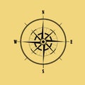 Wind rose compass.Vector illustration . Royalty Free Stock Photo