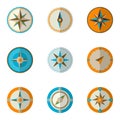 Wind rose compass. Vector illustration