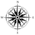 Wind rose compass.Vector illustration .Geography Royalty Free Stock Photo