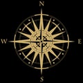 Wind rose compass.Vector illustration .Geography Royalty Free Stock Photo