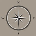 Wind rose compass vector symbol Royalty Free Stock Photo