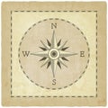 Wind rose on old background Royalty Free Stock Photo