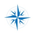 Wind rose, vector illustration. Royalty Free Stock Photo