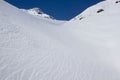 Wind running through the snow Royalty Free Stock Photo