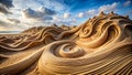 The Winds Canvas Sand Dunes as Times Storytellers generative AI