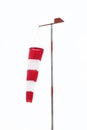 Wind sock hanging down in a no wind day Royalty Free Stock Photo