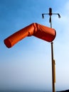 Wind sock segnaletic heliport Royalty Free Stock Photo