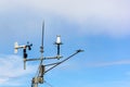 Wind Speed Anemometer Weathervane on a Windy Day