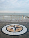 A wind star on a promenade of Pesaro