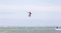 Wind surfer surf in sea a beach in Nam Tien, Vietnam Royalty Free Stock Photo