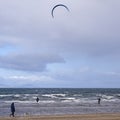 Wind surfing on a Scottish Beach on the West Coast of Scotland