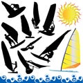 Wind surfing vector