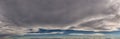 Wind swept high altitude cloud front panorama Royalty Free Stock Photo