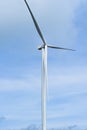 Wind turbine against sky in Da Lat of Vietnam