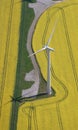 Wind Turbine aerial Royalty Free Stock Photo