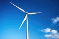 a wind turbine against a clear blue sky Royalty Free Stock Photo