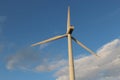 Wind turbine against the sky Royalty Free Stock Photo