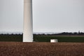 Wind Turbine Base On Field