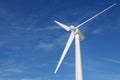 Wind turbine blue sky 3d ecology Royalty Free Stock Photo