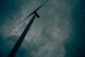 Wind turbine closeup. Royalty Free Stock Photo