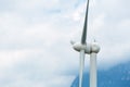 Wind turbine closeup Royalty Free Stock Photo