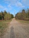 Wind turbine in the countryside