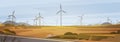 Wind Turbine Energy Renewable Station Nature Background