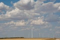 Wind Turbine Farm Clean Free Renewable Energy creation West Texas Royalty Free Stock Photo