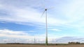 Wind turbine in the field. NTSC version.