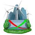 Wind-turbine generator Royalty Free Stock Photo