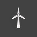 Wind turbine icon, eco concept Royalty Free Stock Photo