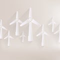 Wind turbine icon, eco concept Royalty Free Stock Photo