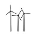 wind turbine icon image Royalty Free Stock Photo