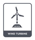 wind turbine icon in trendy design style. wind turbine icon isolated on white background. wind turbine vector icon simple and Royalty Free Stock Photo