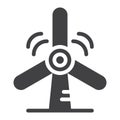 Wind turbine icon vector Royalty Free Stock Photo