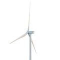 Wind turbine isolated on white background Royalty Free Stock Photo