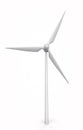 Wind turbine isolated on a white background