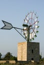 Wind turbine in Majorca. Royalty Free Stock Photo